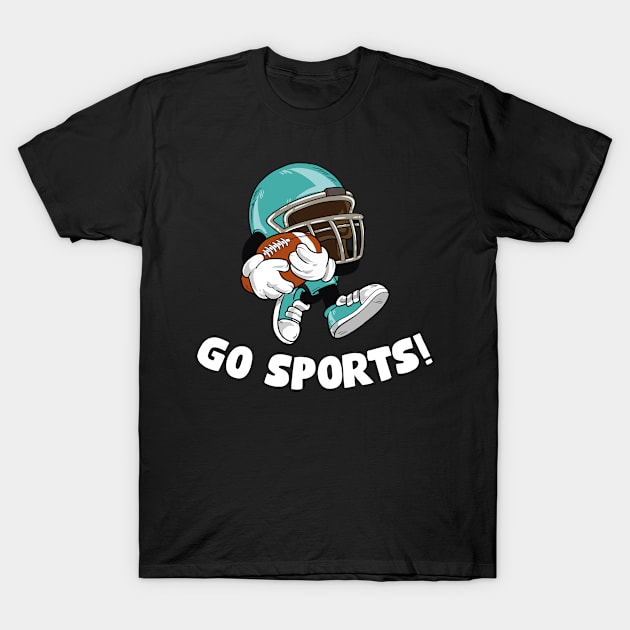 Go Sports Funny Anti Sports Gift T-Shirt by CatRobot